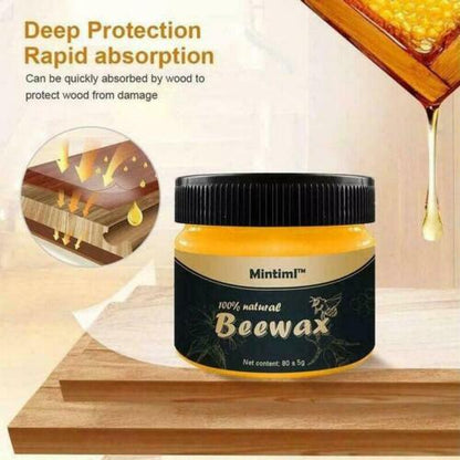 Wood Seasoning Beewax Polish - Complete Solution Furniture Care 1 Polishing Beeswax ( Hard Base )