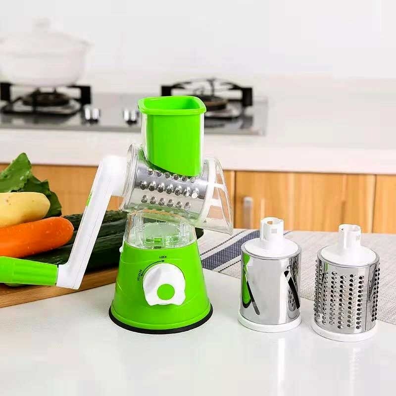 TableTop Drum Grater | Manual Vegetable Cutter Slicer & Grater | Multi-Functional Kitchen Gadget - High Quality (Random Color)