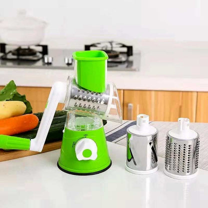 TableTop Drum Grater | Manual Vegetable Cutter Slicer & Grater | Multi-Functional Kitchen Gadget - High Quality (Random Color)
